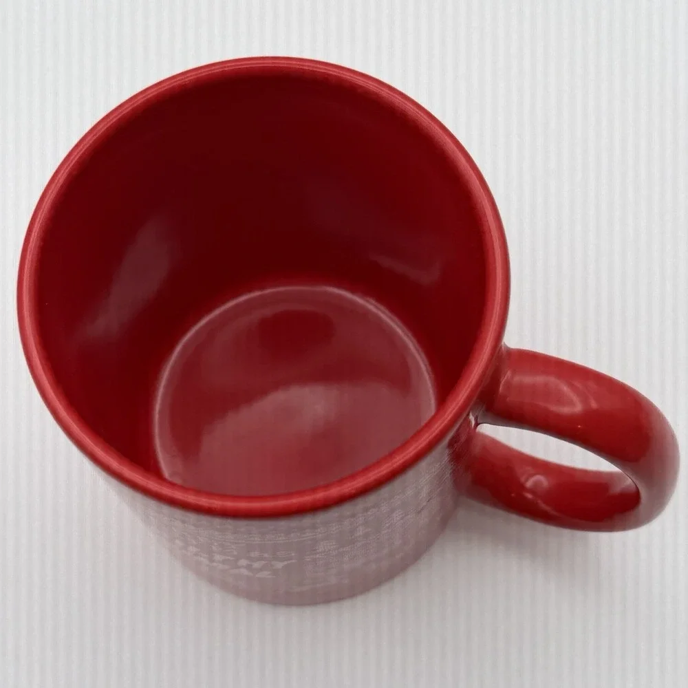 Typo Merry Christmas Ya Filthy‎ Animal Red Stoneware Mug Holiday Coffee Cup 12oz